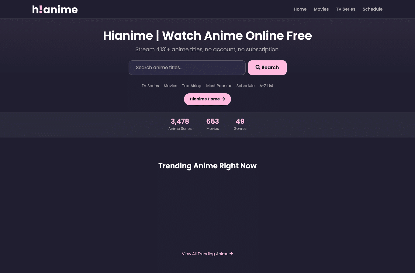 Screenshot preview of hianime.ms
