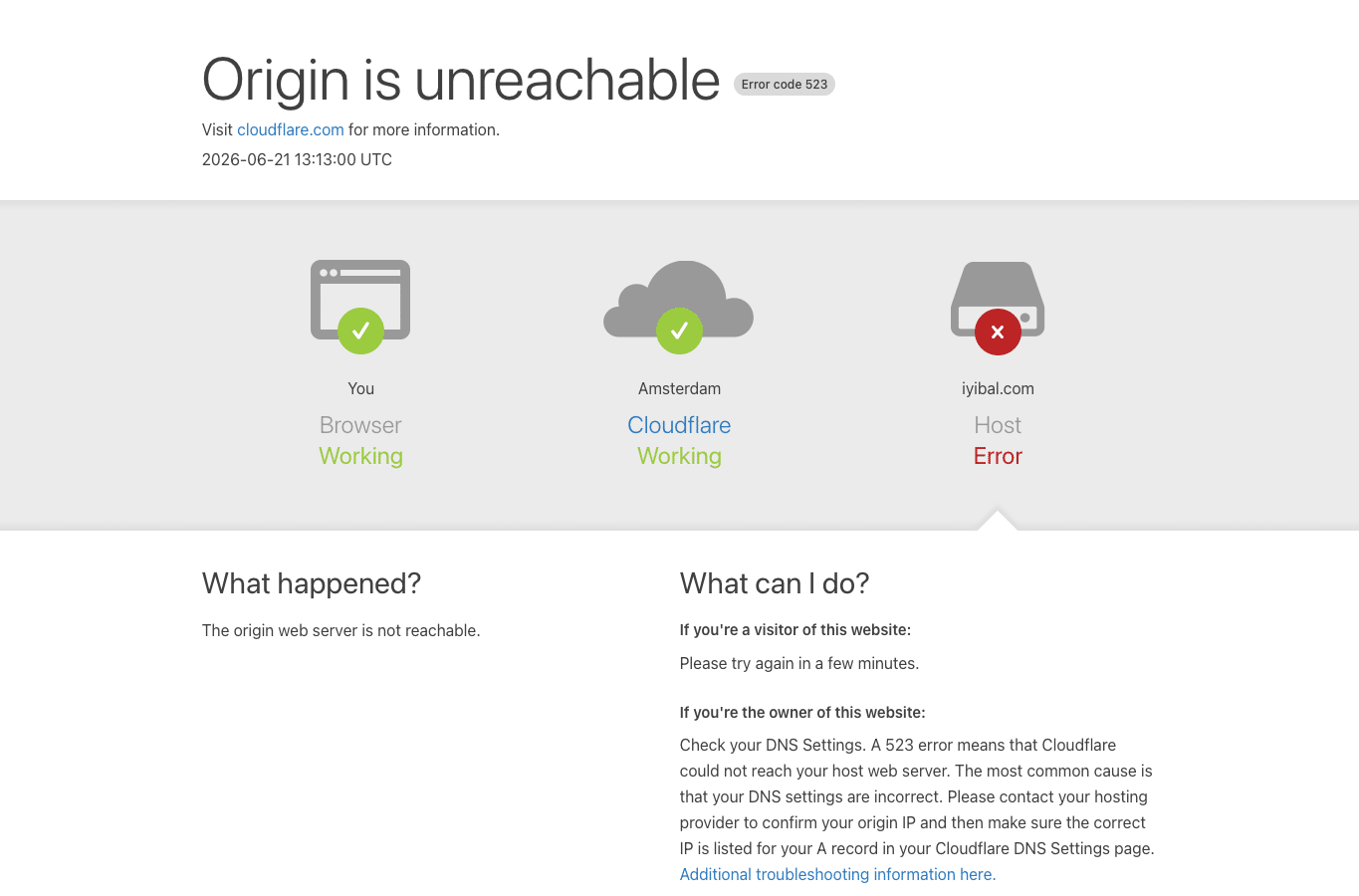 Screenshot preview of iyibal.com