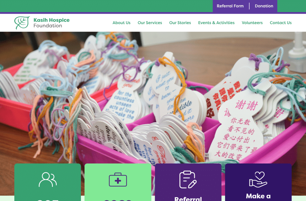kasihfoundation.org homepage screenshot