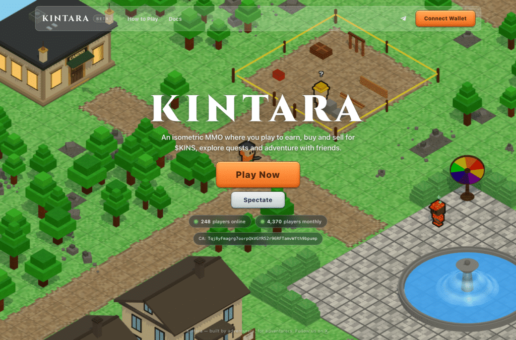 kintara.gg homepage screenshot