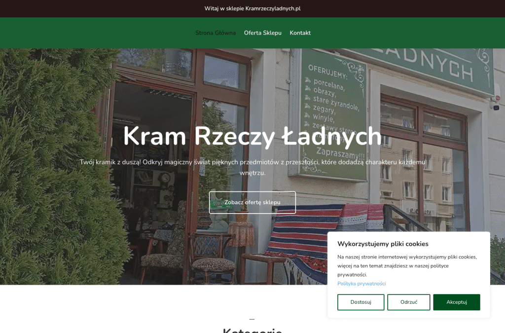 kramrzeczyladnych.pl homepage screenshot