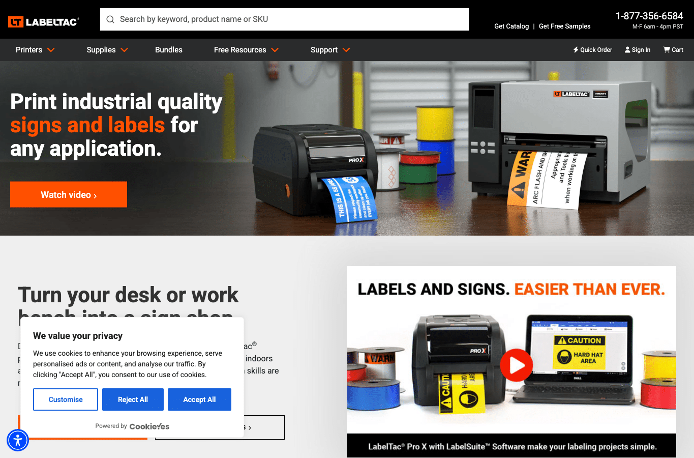 Screenshot preview of labeltac.com