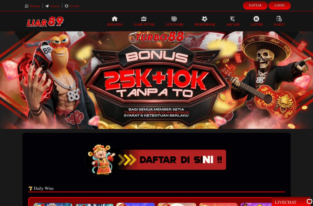 liar89.org homepage screenshot