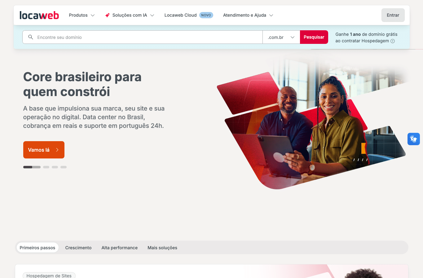 Screenshot preview of locaweb.com.br