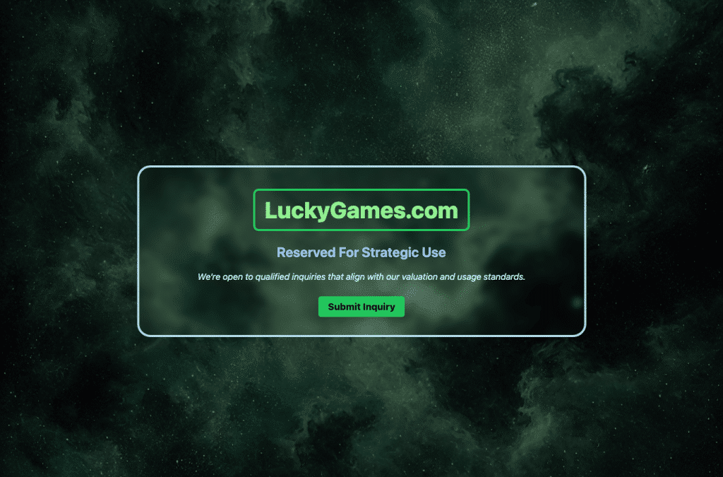 luckygames.com homepage screenshot