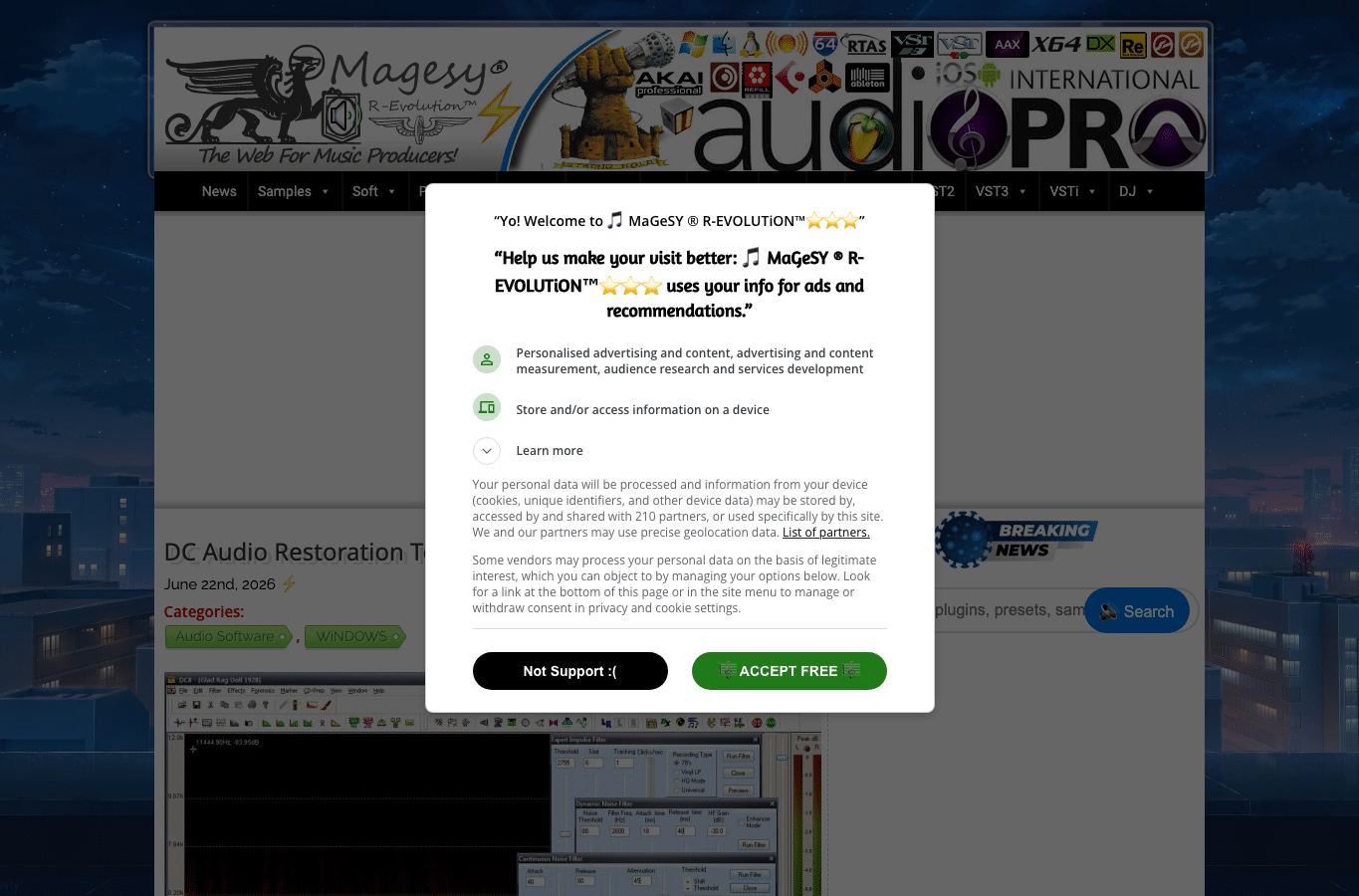 Screenshot preview of magesy.blog