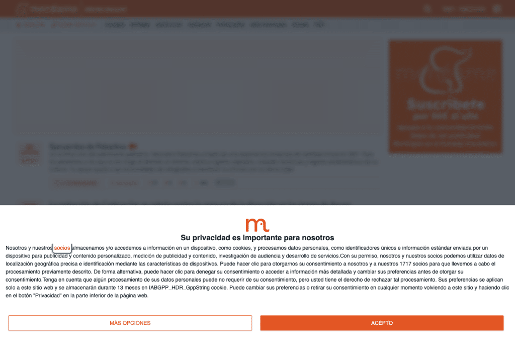 meneame.net homepage screenshot