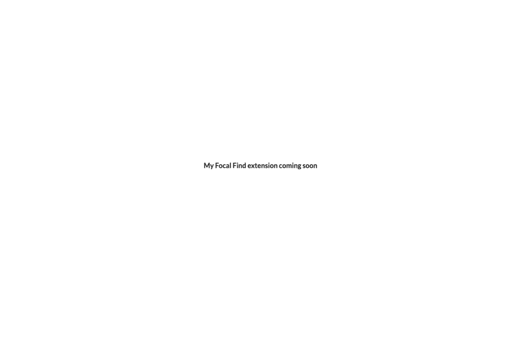 myfocalfind.com homepage screenshot