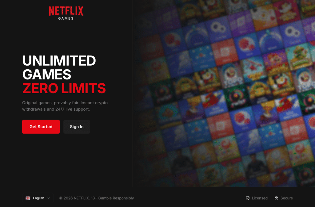 netflixwin.com homepage screenshot