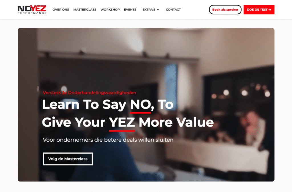 noyezpackage.com homepage screenshot