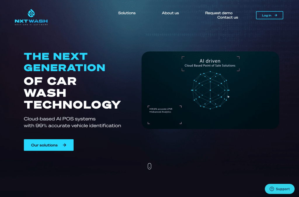 nxtwash.com homepage screenshot