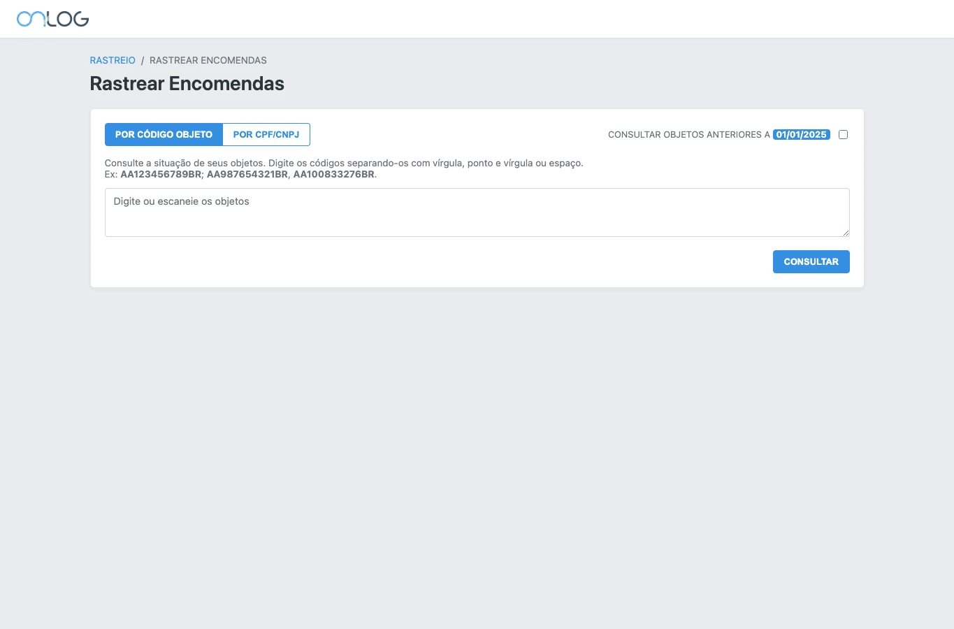 Screenshot preview of onlogexpress.com