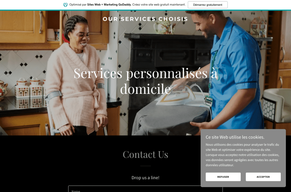 ourservsechoire.xyz homepage screenshot