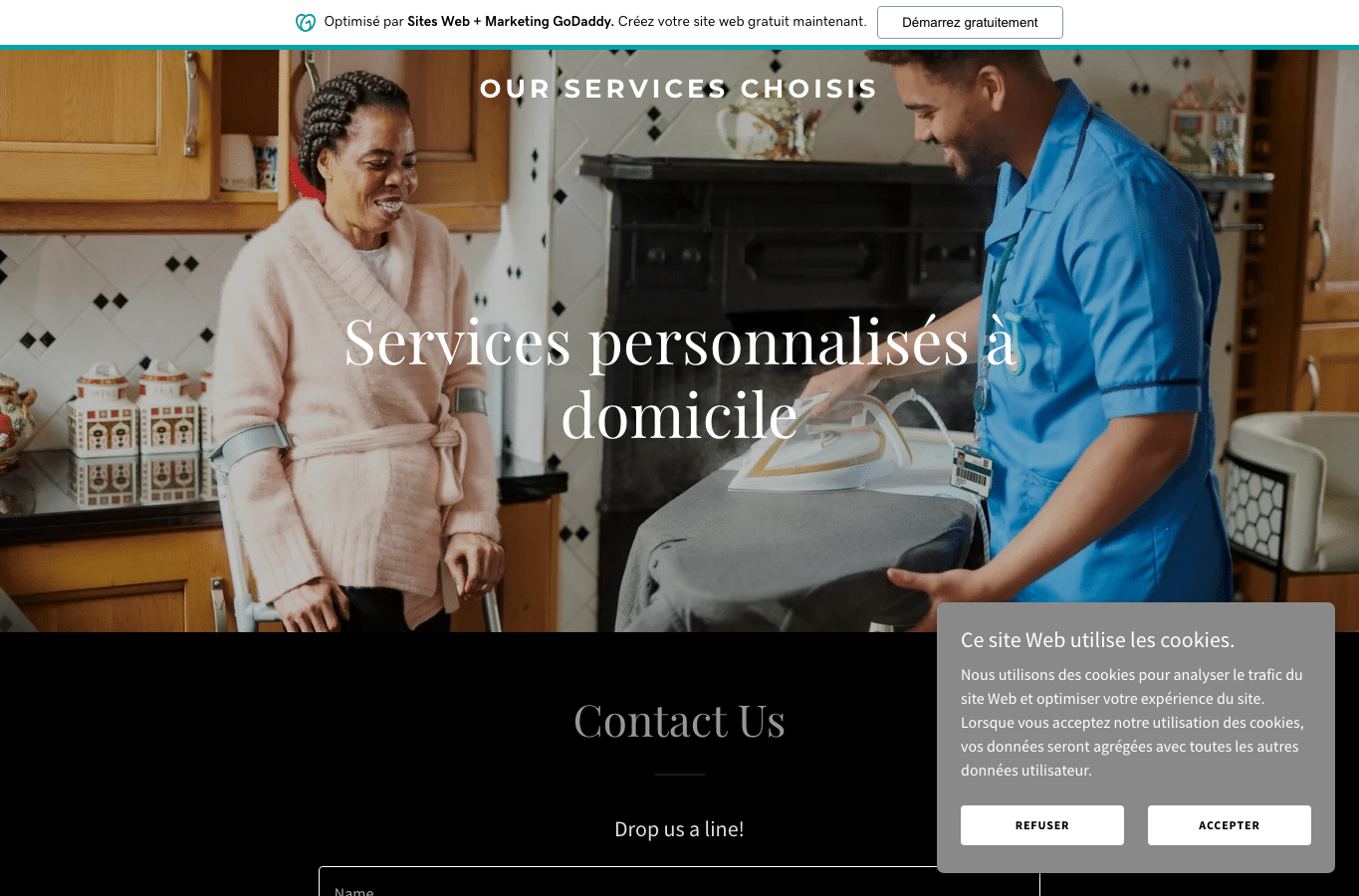 Screenshot preview of ourservsechoire.xyz