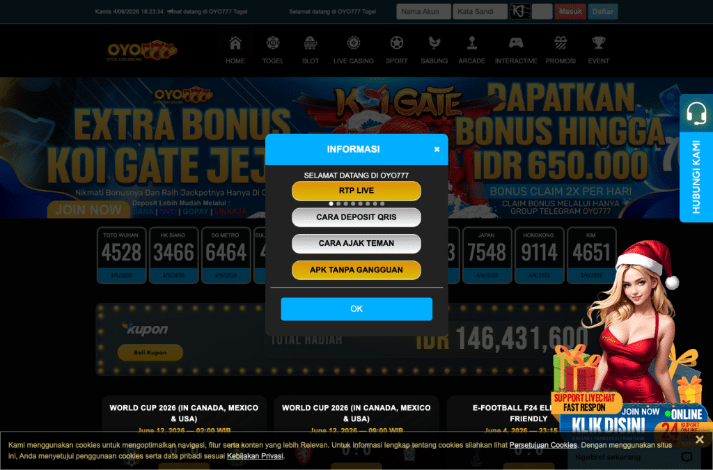 oyo777x.space homepage screenshot