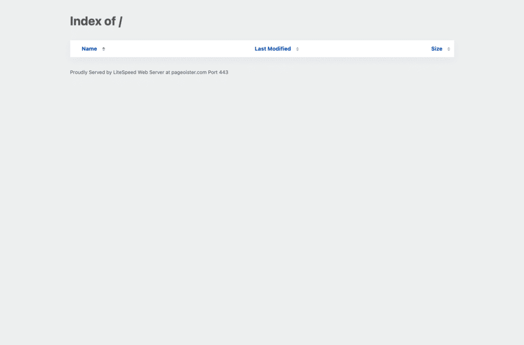 pageoister.com homepage screenshot