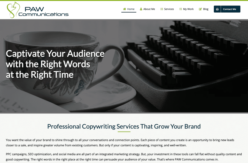 pawwcommunications.com homepage screenshot
