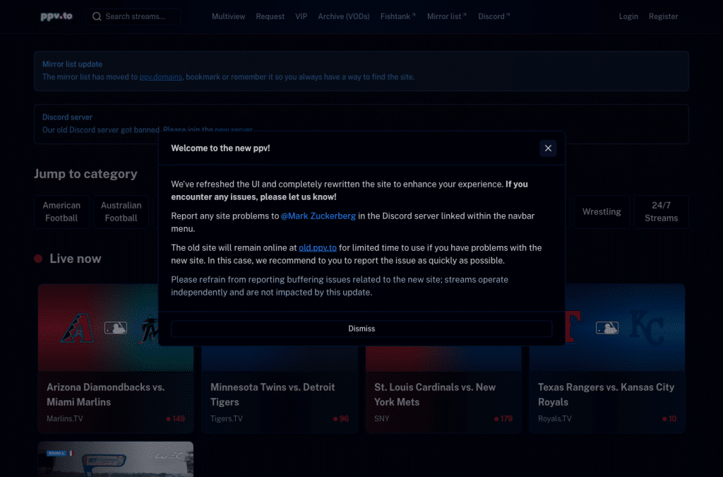 ppv.is homepage screenshot