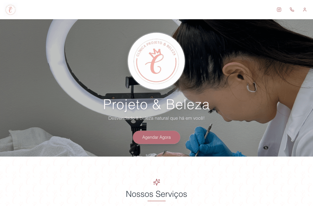 projetoebeleza.sbs homepage screenshot