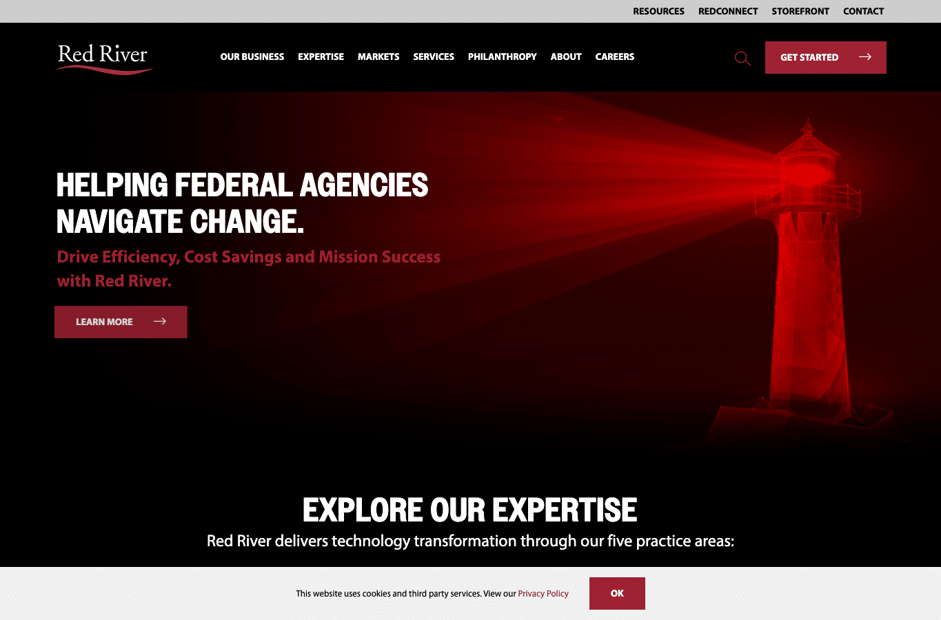 Screenshot preview of redriver.com