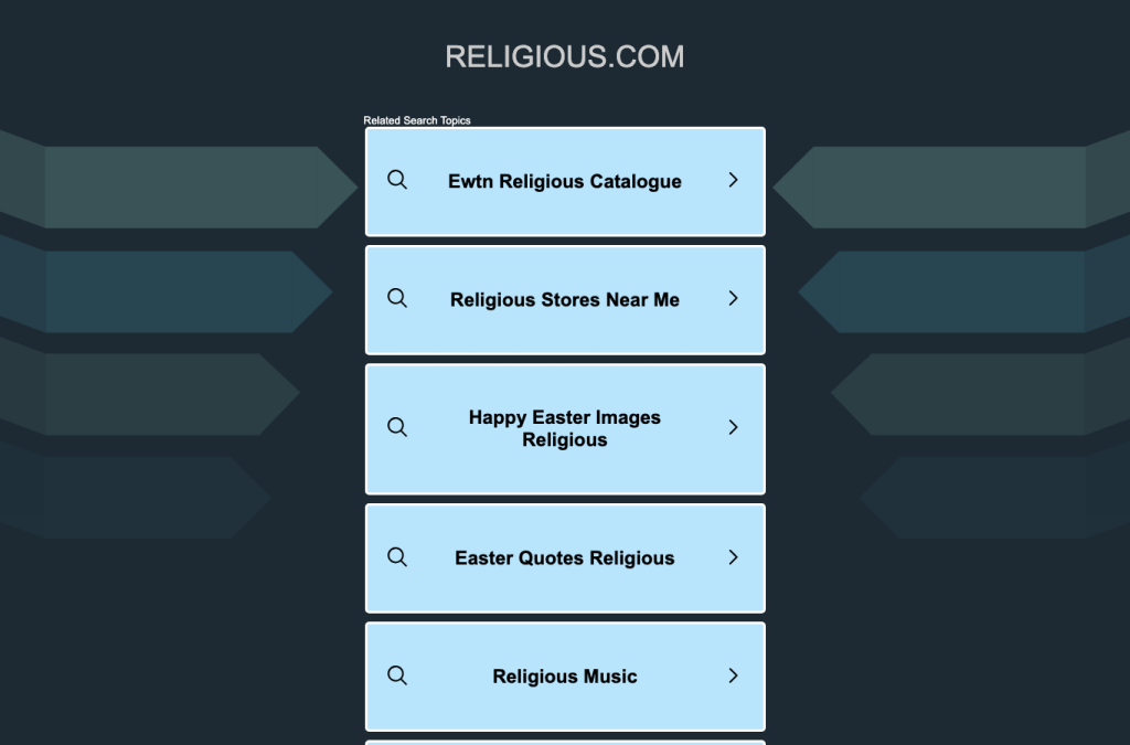 religious.com homepage screenshot