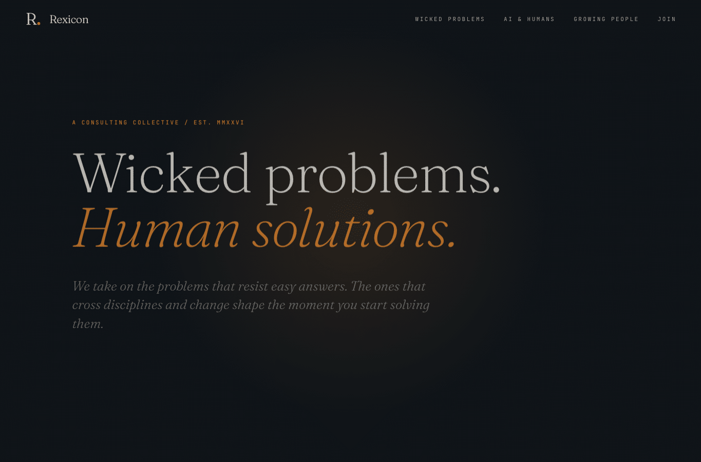 Screenshot preview of rexicon.work