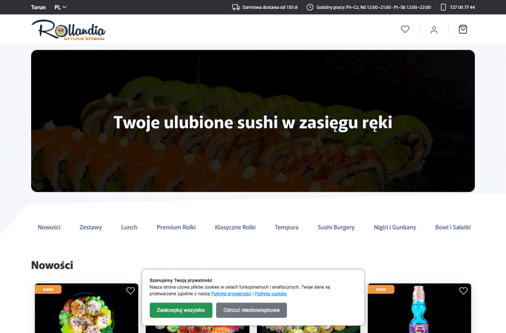 rollandia.pl homepage screenshot