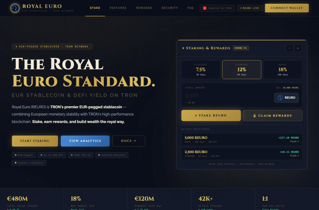 royaleuro.finance homepage screenshot