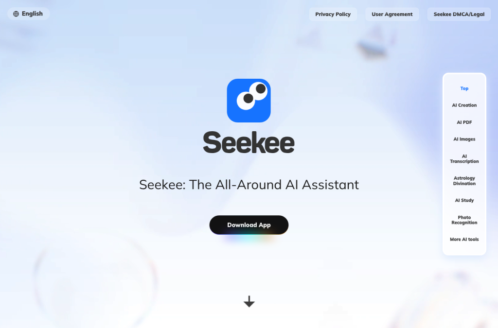 seekee.ai homepage screenshot