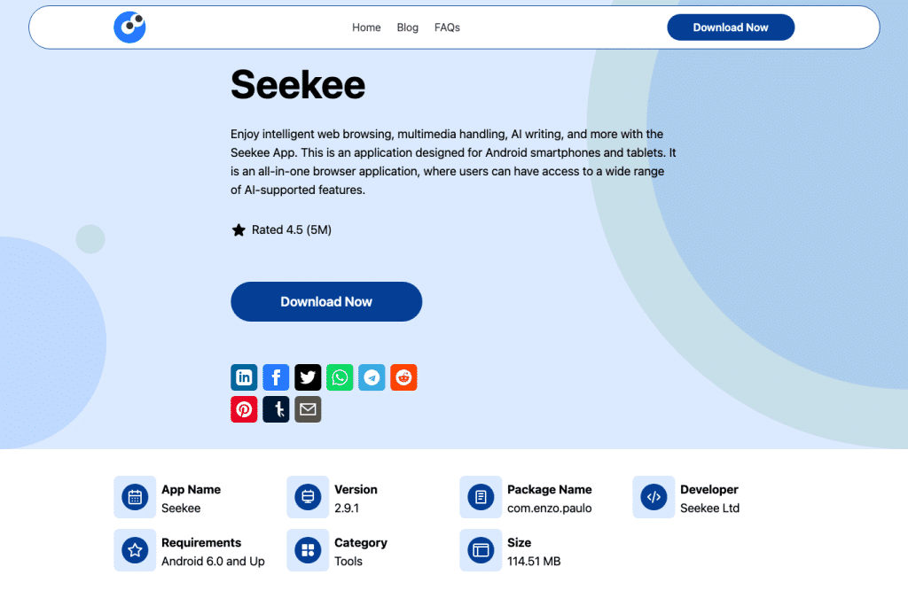 seekee.net homepage screenshot