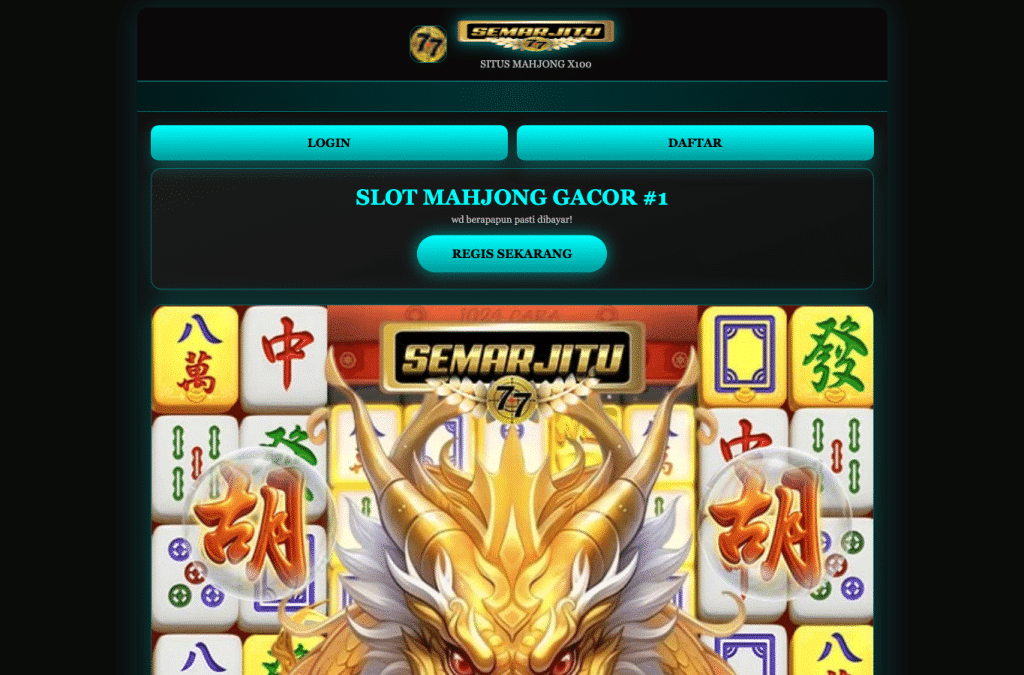 situsmahjong999.online homepage screenshot