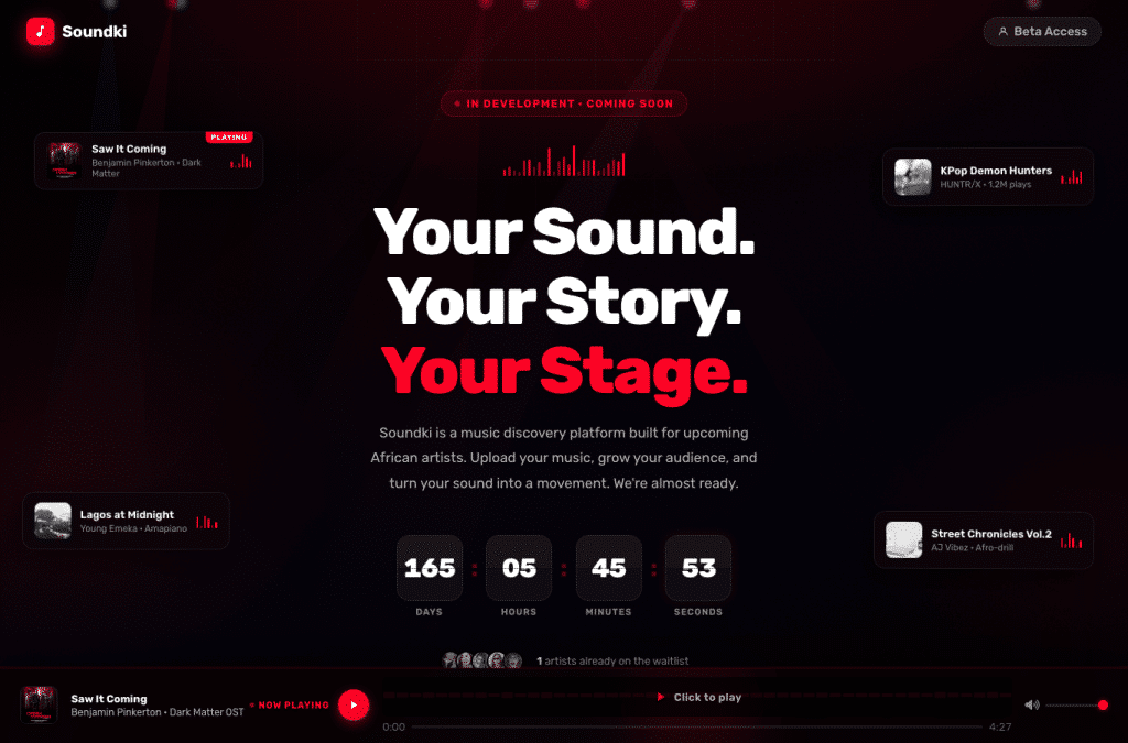 soundki.com homepage screenshot
