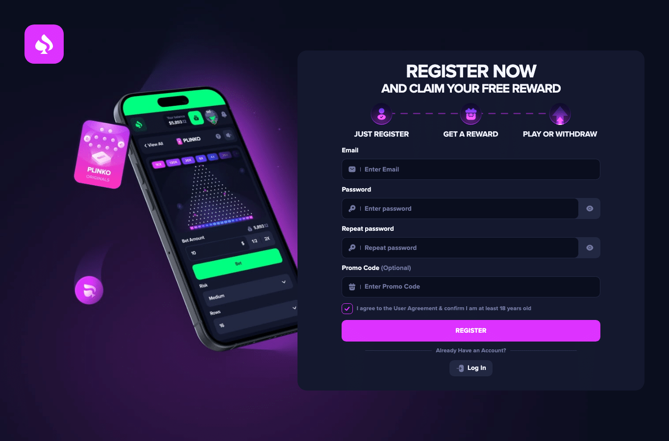 Screenshot preview of spinix-play.live