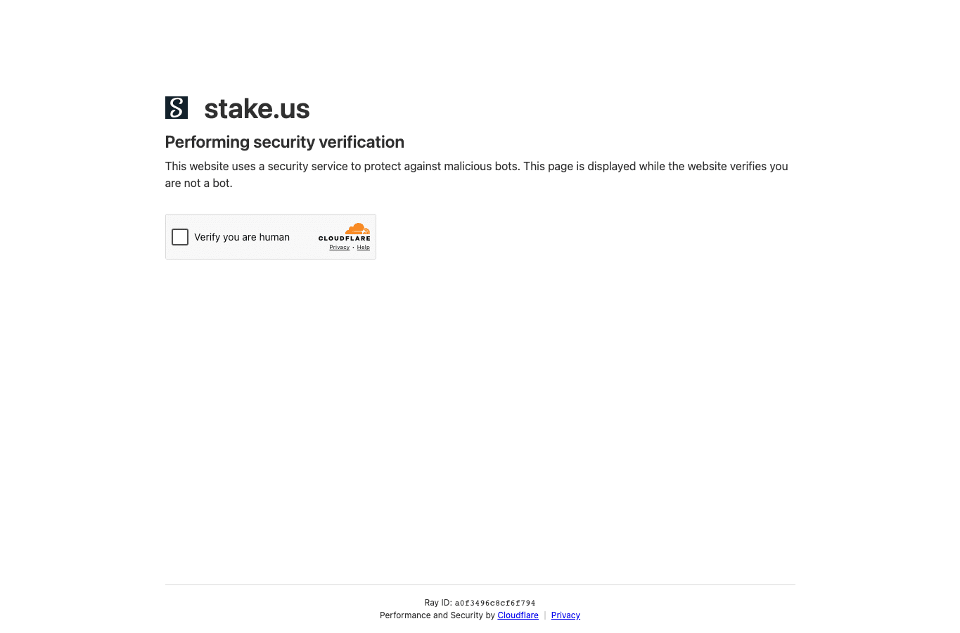 Screenshot preview of stake.us