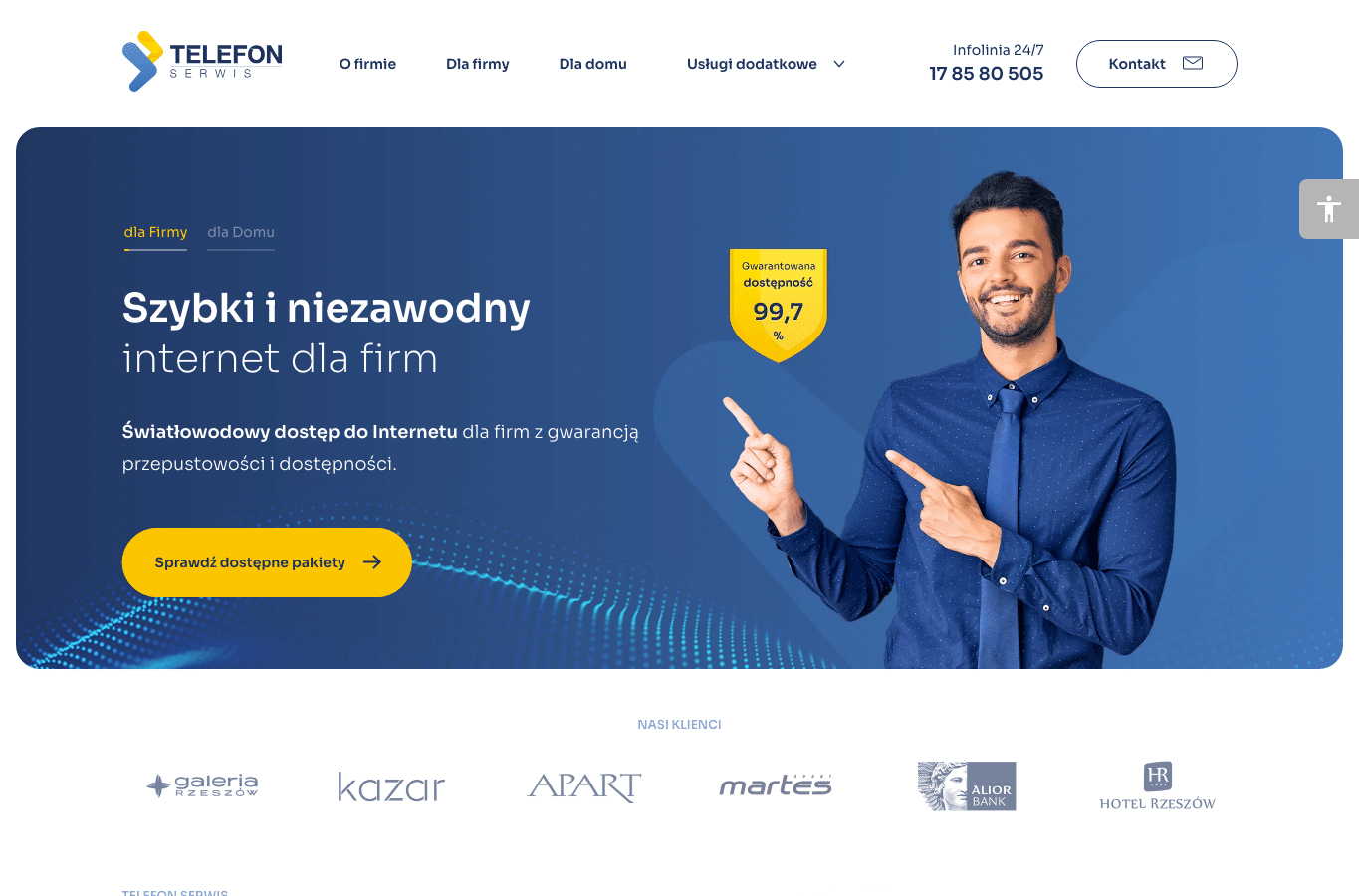 Screenshot preview of telefonserwis.pl