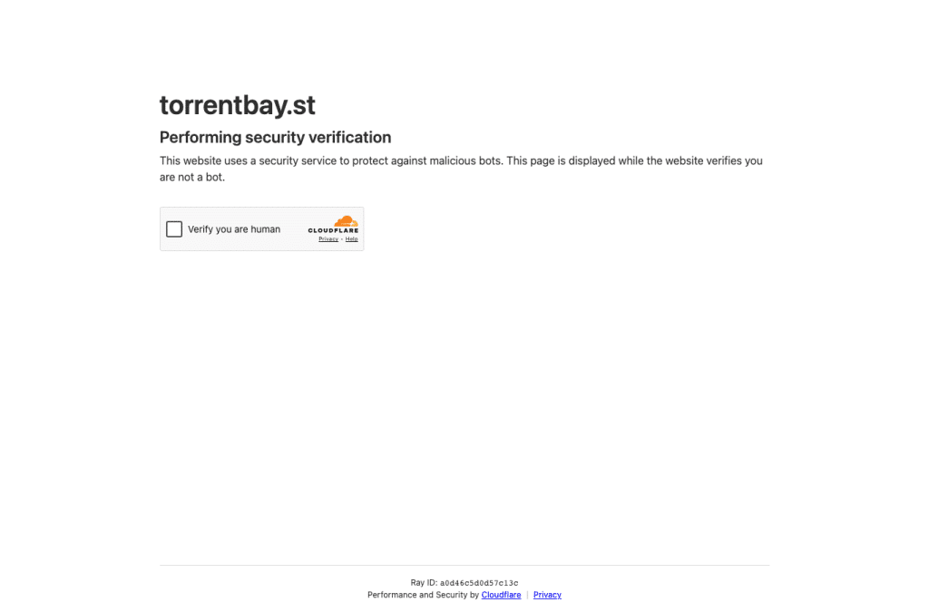 torrentbay.st homepage screenshot