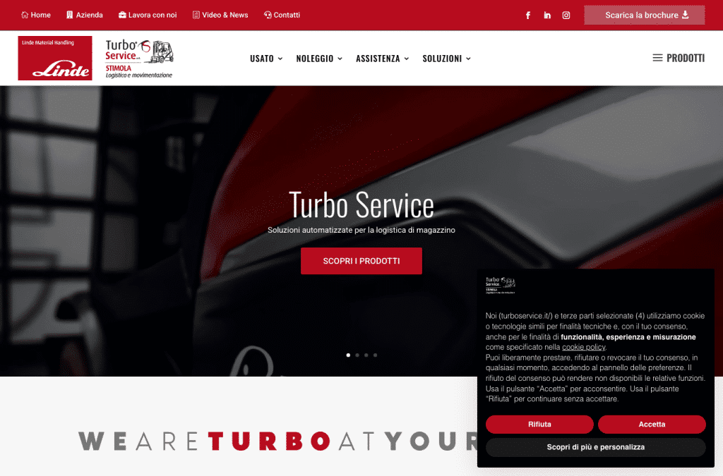 turboservice.it homepage screenshot