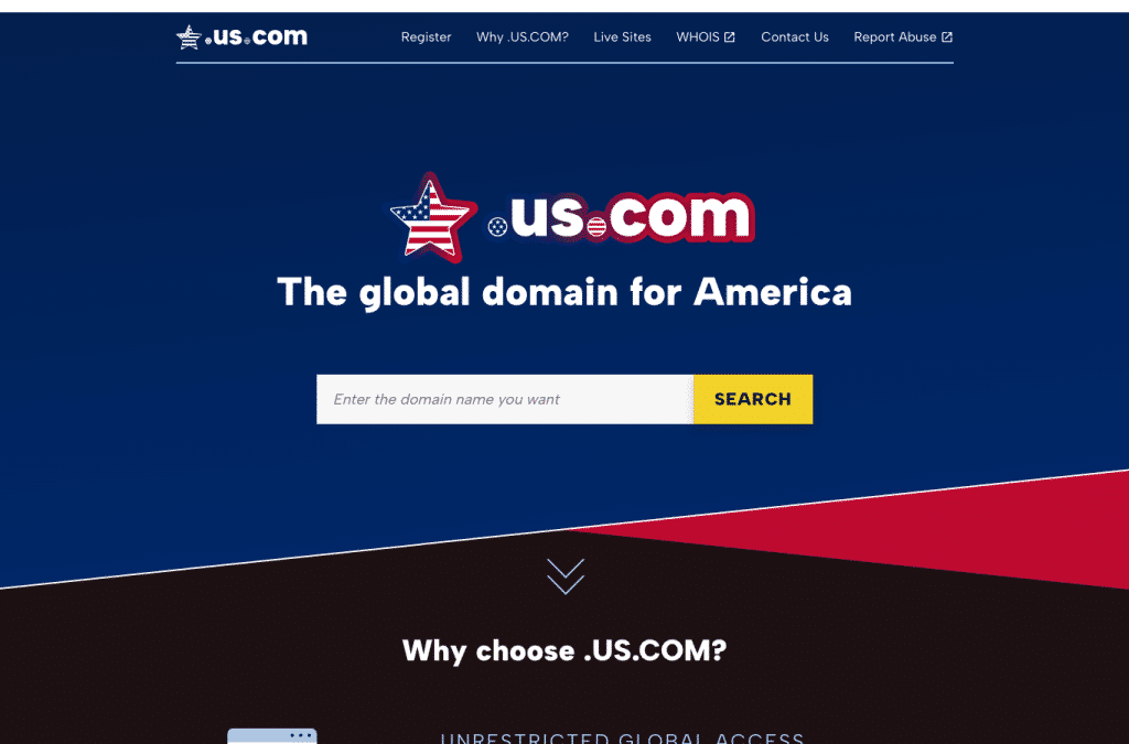 us.com homepage screenshot
