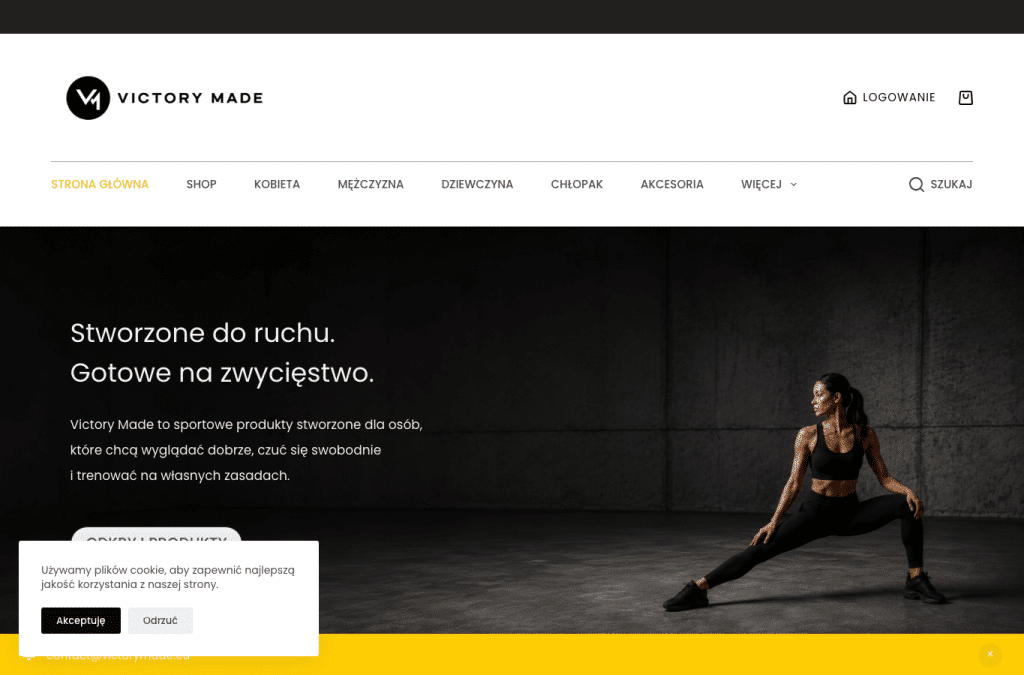 victorymade.eu homepage screenshot