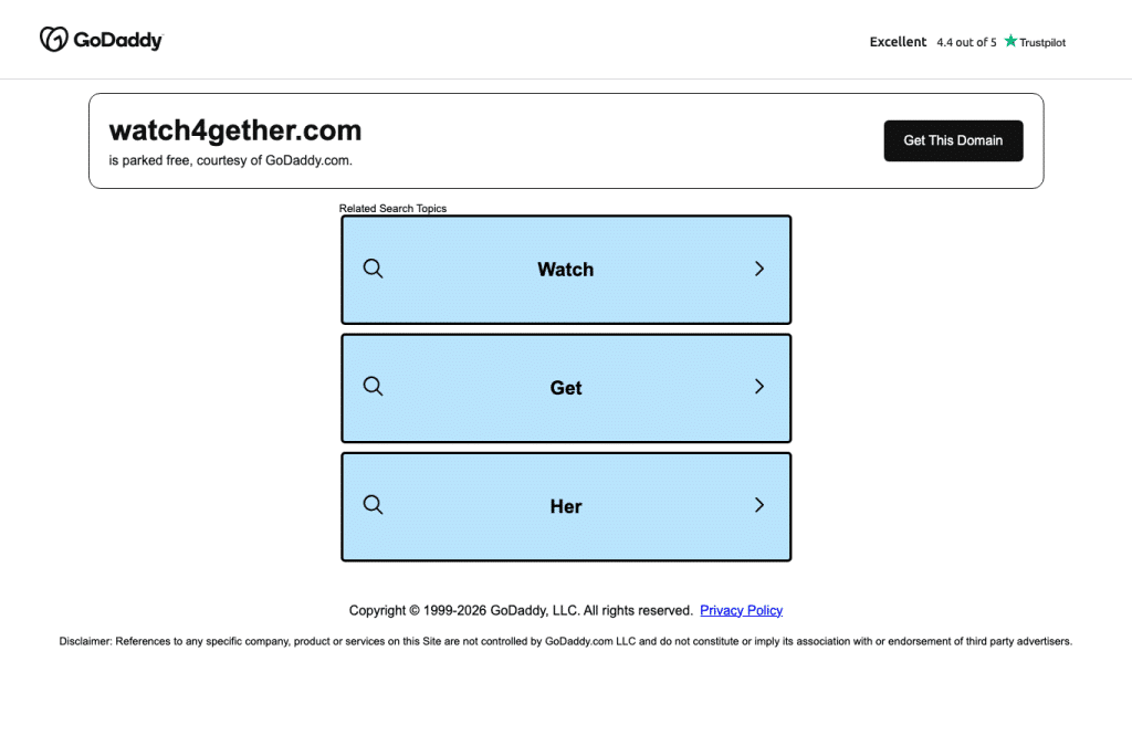 watch4gether.com homepage screenshot