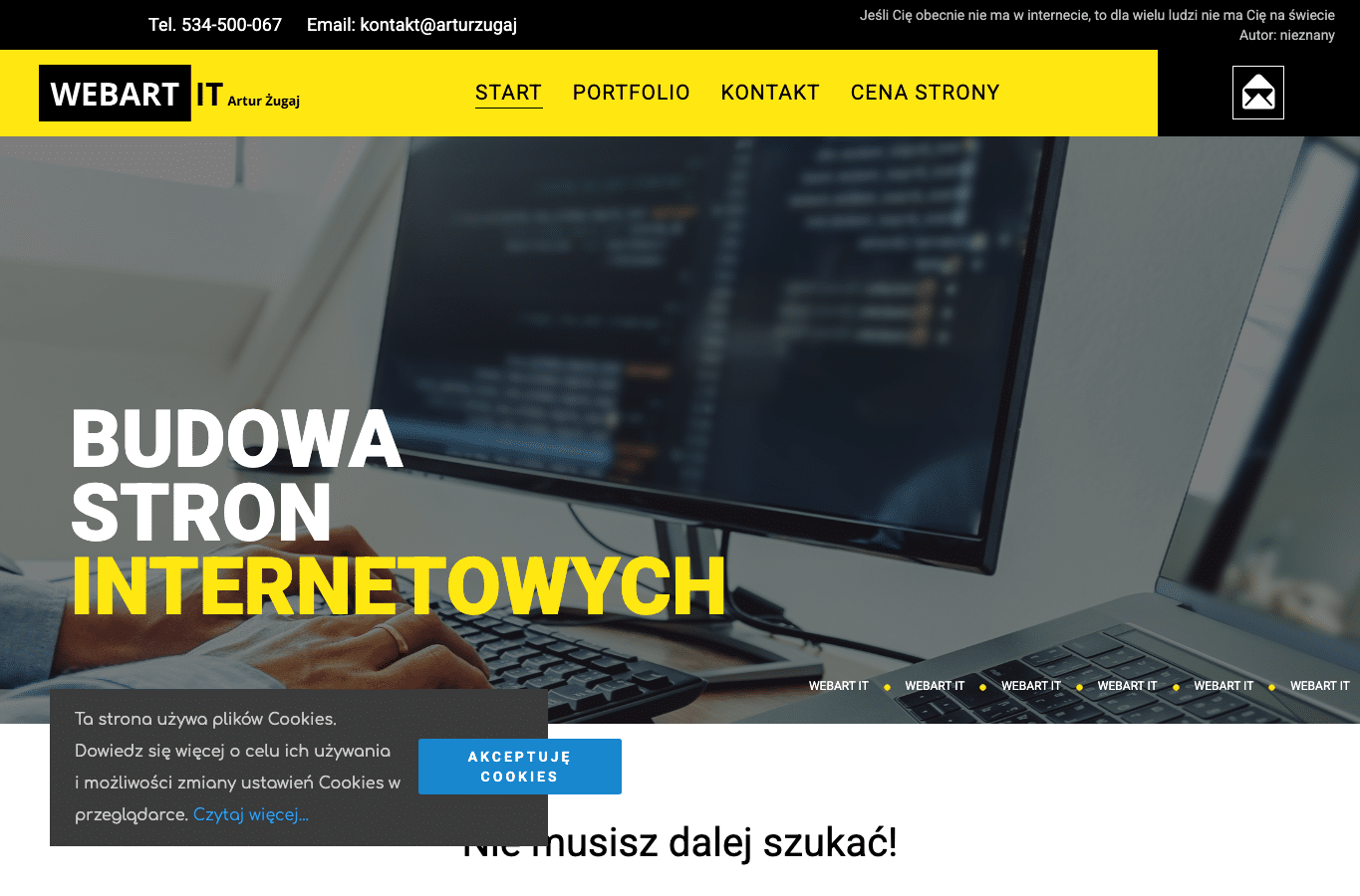 Screenshot preview of webart-it.pl