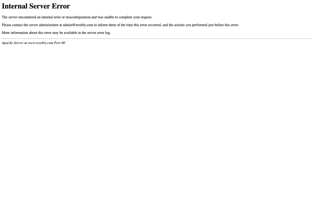 weebly.com homepage screenshot