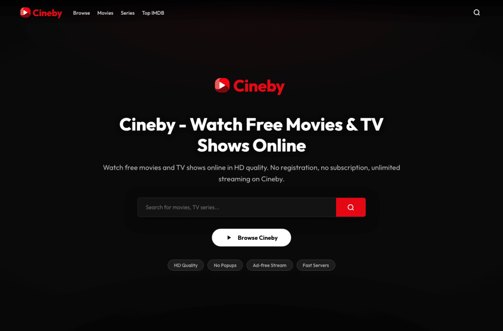 www-cineby.com homepage screenshot
