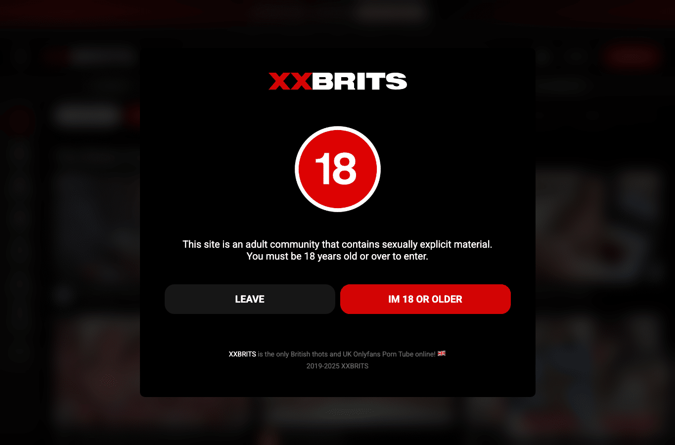 Screenshot preview of xxbrits.com