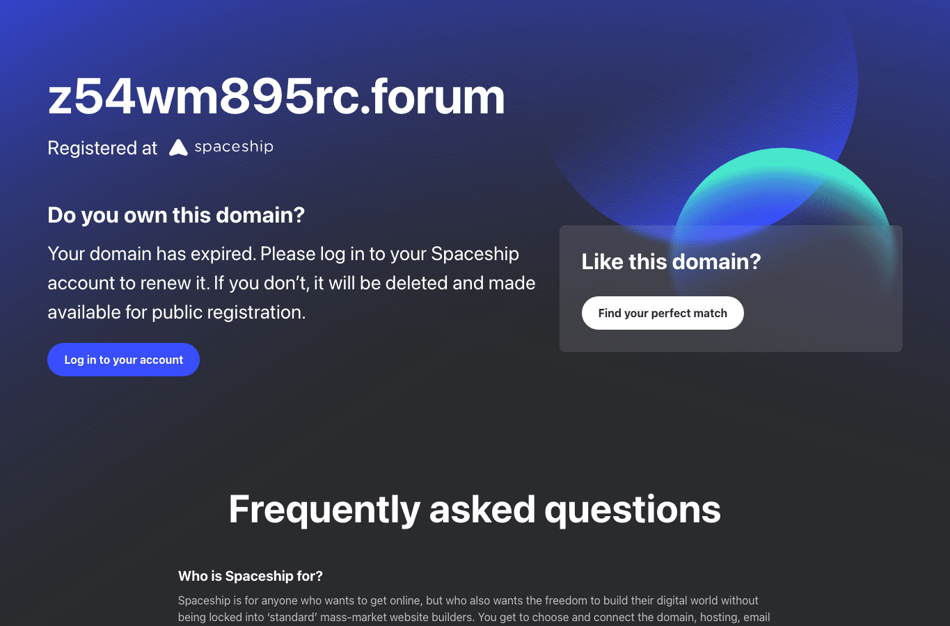 Screenshot preview of z54wm895rc.forum