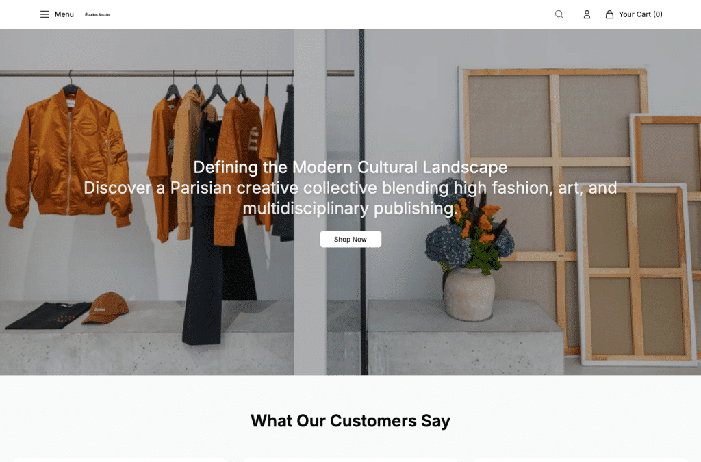 etudesstudiostore.shop homepage screenshot