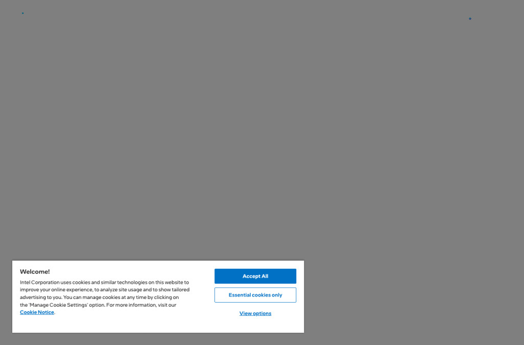 intel.com homepage screenshot