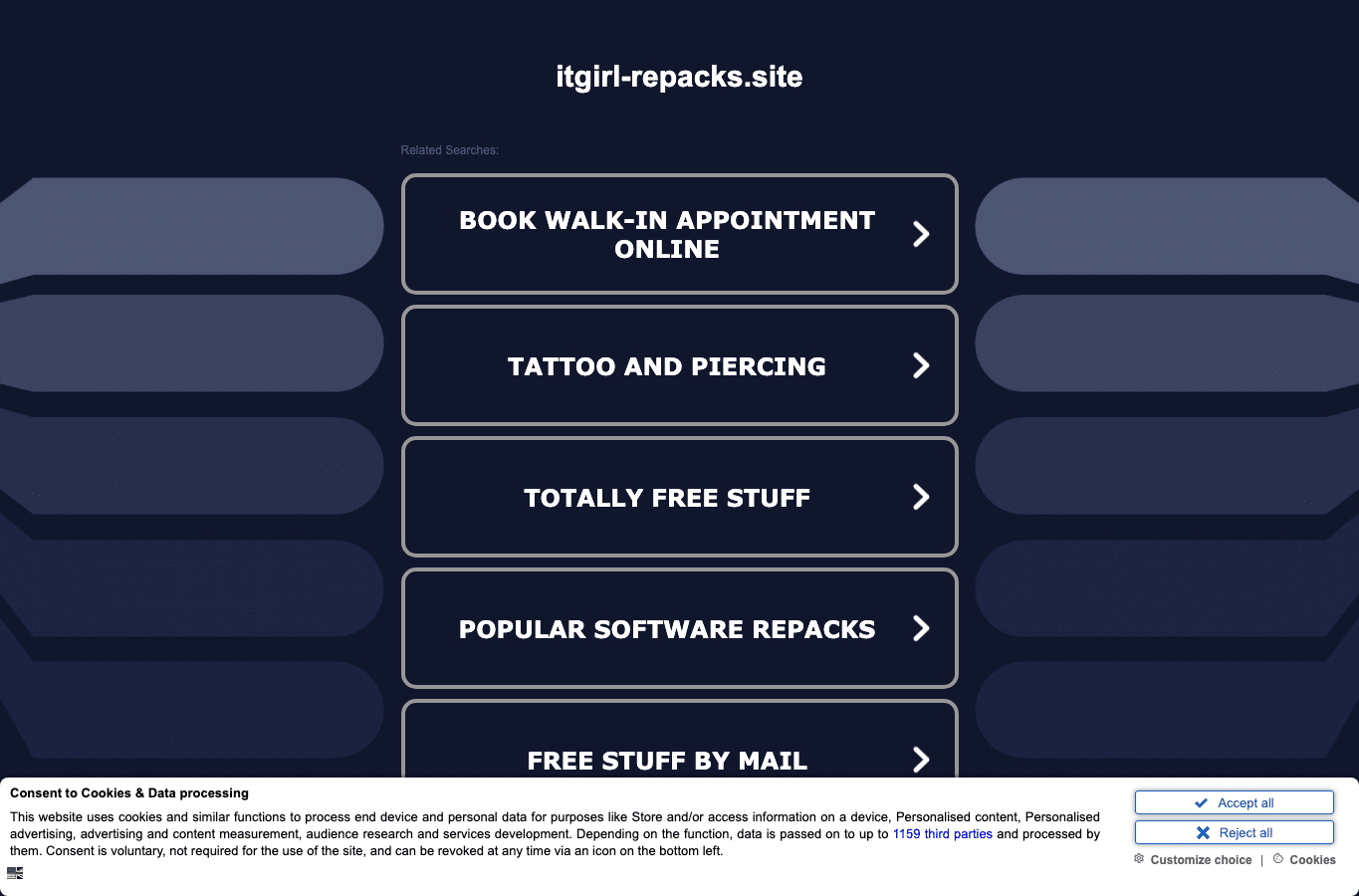 Screenshot preview of itgirl-repacks.site