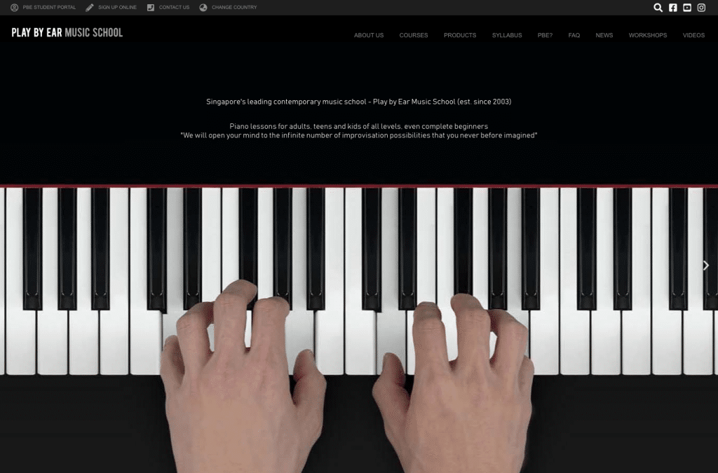 play-by-ear.net homepage screenshot