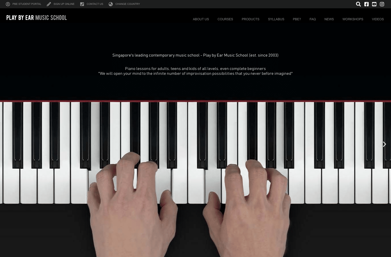 Screenshot preview of play-by-ear.net